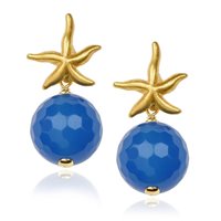 Pendientes Misis Mujer in Plata OR08367.BLU